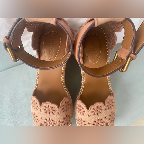 NEW SEE BY CHLOE WEDGES: worn 1 time in house to try on: 🩷SIZE US6/EU36 - Picture 4 of 8